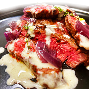 TAGLIATA DI MANZO CACIO E PEPE